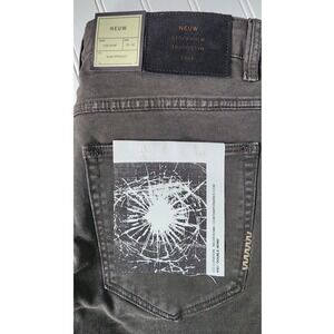 NEUW Lou Slim Twill Jeans Earth Gray 30x32 NWT Premium Stockholm Designer Mens